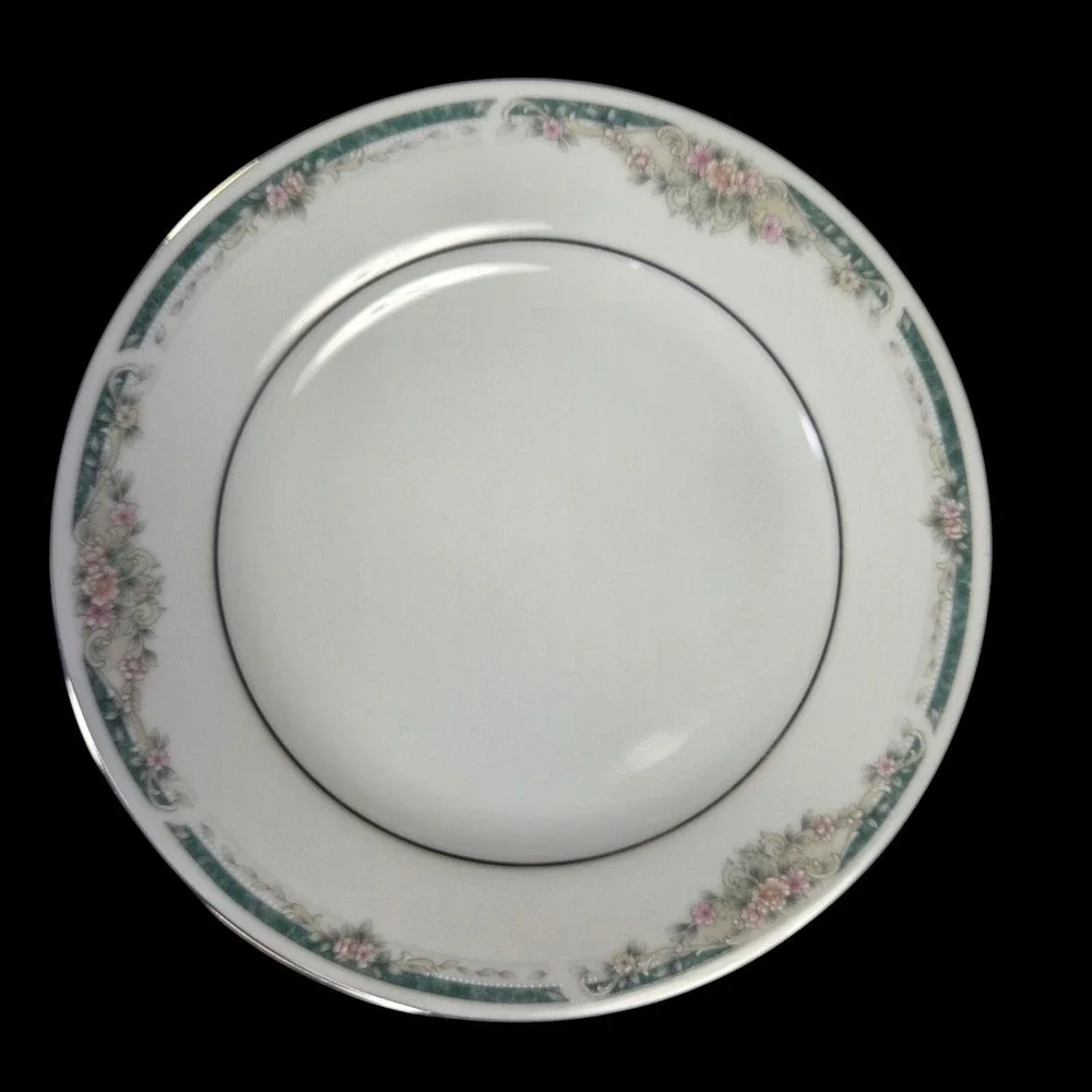 Noritake Enhancement Bread and Butter Plates Set of 3 Dinner Floral 4035 Discon